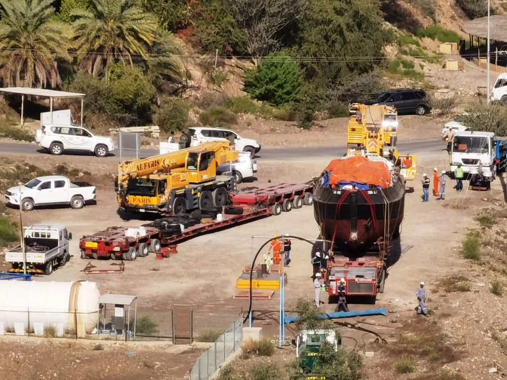 Al Faris executes heavy lift and move job for Hatta hydro power project