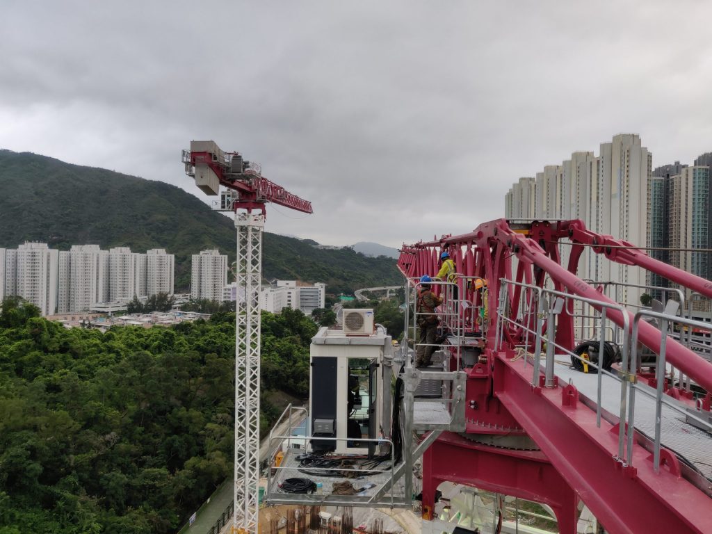 NFT deploys five Potain topless cranes for Hong Kong housing project