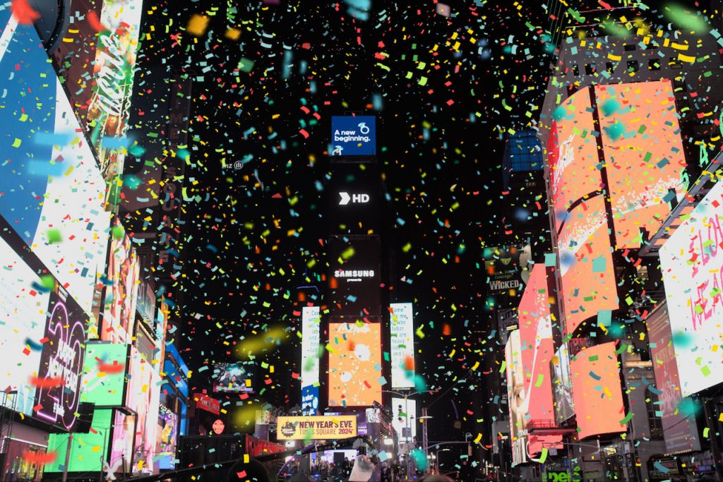 Develon ushers in the New Year at Times Square, New York